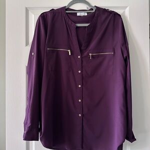 Calvin Klein Women's Purple Blouse